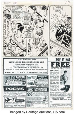 Ross Andru and John Severin Sub-Mariner #38 Story Page 13 Original Art (Marvel, 1971). | Heritage