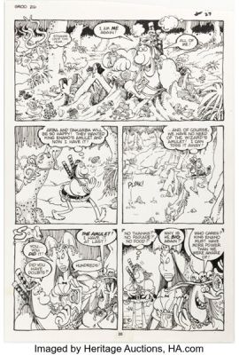 Sergio Aragonés Groo the Wanderer #26 Story Page 20 Original Art (Marvel, 1987). | Heritage