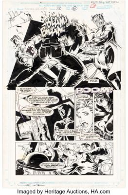 Mel Rubi and Scott Koblish The Punisher War Journal #72 Story Page 10 Original Art (Marvel, 1994).