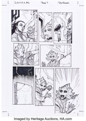 Harvey Tolibao and Pow Rodrix Star Wars: The High Republic Adventures #6 Story Page 7 Original Art (IDW, 2021).