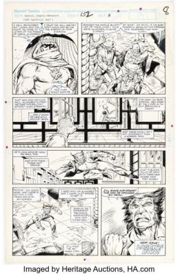 Paul Ryan and Rey Garcia Marvel Comics Presents #152 Wolverine Story Page 8 Original Art (Marvel, 1994).