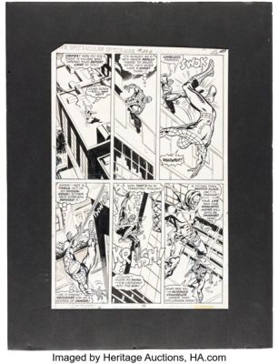 Jim Mooney and Frank Springer The Spectacular Spider-Man #29 Story Page 15 Original Art (Marvel, 1979). | Heritage
