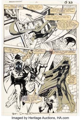 Bill Sienkiewicz Moon Knight #12 Story Page 15 Original Art (Marvel, 1981). | Heritage