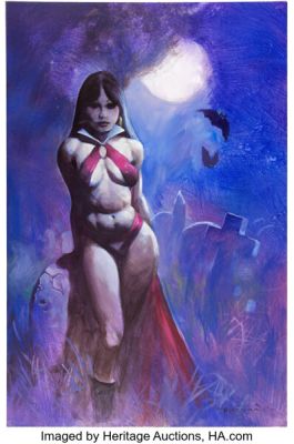 Mike Hoffman - Vampirella Painting Original Art (2009). | Heritage