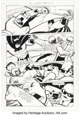 Mike Parobeck and Rick Burchett The Batman Adventures #7 Story Page 12 Original Art (DC, 1993).