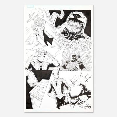Lot 318 - Cory Hamscher and Terry Pallot, Marvel Adventures Spider-Man #35 Story Page 22 Original Art (Marvel Comics, 2008) | Landry Pop Auctions