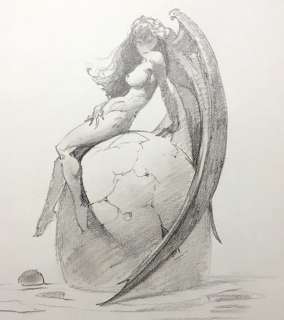 Develish drawings - Mike Hoffman - Originele Cover "Bested by the Devil" - Dessin original (2005) | Catawiki