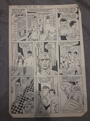 Teen Titans issue #18 DC Comics Original Interior Art copyright 1982