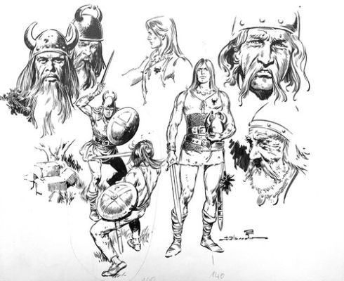 DESSIN ORIGINAL / BLASCO / RECHERCHES SERIE VIKING | eBay Europe