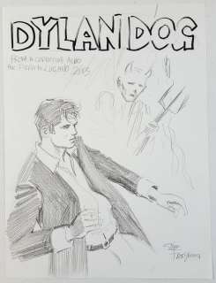 Dylan Dog - Giovanni Freghieri - Preliminare di Copertina "Dylan Dog" - Page volante - (2013) | Catawiki