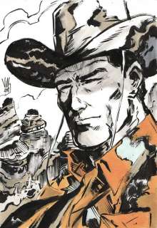 Tex - V. Riccardi - illustrazione originale - Page volante | Catawiki