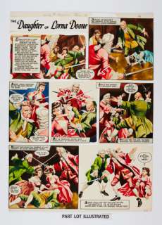 The Daughter of Lorna Doone, two consecutive original colour artworks… | Comic Book Auctions ltd