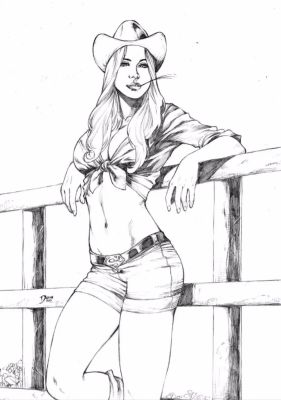 Supergirl on the Kent Farm Pinup by Deilson Vandeilson Vagner | Raremarq (Buy It Now)