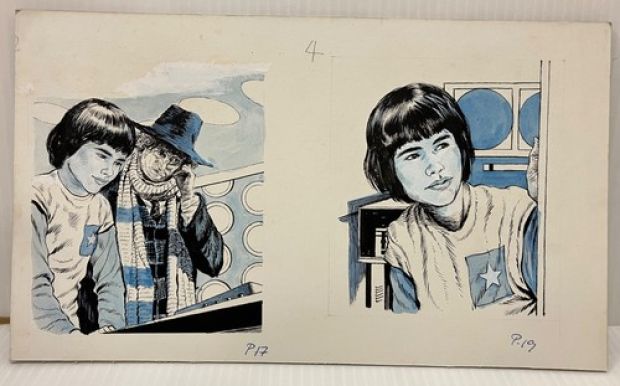Doctor Who Original World Annual Art Glen Rix Tom Baker Adric Matthew Waterhouse | eBay Europe