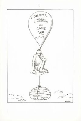 Moebius (1938-2012) Mangez... | MOEBIUS (1938-2012) Mangez mieux, vivez mieux! Encre... | Tessier Sarrou