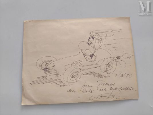 Uderzo, Albert (1927-2020) | Lot 145 : Astérix au volant | Millon