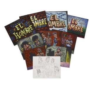 A group of Ric Heitzman ’El Hombre’ illustrations from Pee Wee’s Playhouse | Bonhams