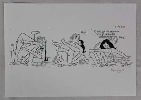 Hanco Kolk - S1ngle - Originele strook van aflevering "Triootje" - A4 size - (2020) | Catawiki