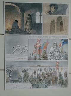 Sur les traces de Dracula T1 - Planche originale (p.13) en couleurs directe - Vlad l’Empaleur - (2005) | Catawiki