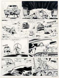 Tibet - Ric Hochet, planche n°27 Ã  l‘encre de Chine de l…