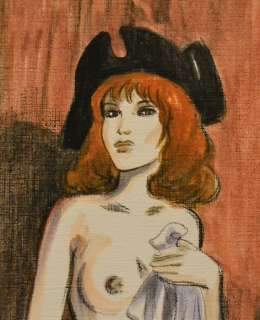 Les pionniers du nouveau monde - Dessin original - Crayon lithographique et feutre de couleur sur carton toilé - Mary en capitaine - Loose page | Catawiki