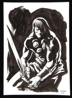 Dave Stokes an original artwork of Robert E. Howards Conan the Barbarian (2012). | Ewbank’s
