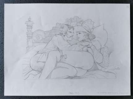 Leone Frollo - Illustrazione originale "La contessa Tarnowsky" Firmata - Loose page | Catawiki
