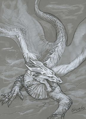 D-405 B Resting Dragon | Corner4art