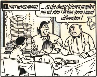 Suske en Wiske - De zingende zwammen / Les Champignons chanteurs - Originele pagina - (p.19) - met luxe groot formaat hc - (1960/2020) | Catawiki