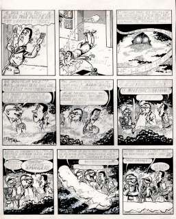 Devos | Steve Pops, planche n°63 Ã  l’encre de Chine et Ã… | Banque Dessinée