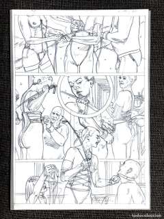 Xavier Duvet - Original page (pencil) - Size: 42 x 30 cm.