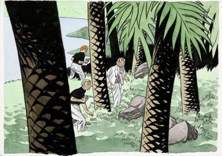 Le Gall | Théodore Poussin, illustration Ã  l’encre de Chin… | Banque Dessinée