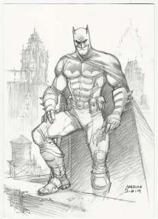 Batman - Original Signed Illustration by Enrico Marini - First edition - (2019) | Catawiki