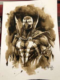 Sketch coffee painting - SPAWN COFFEE PAINTING - Original art (2020) | Catawiki