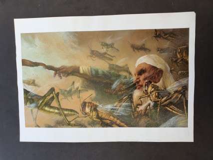 Civiello, Emmanuel - Peinture originale - La Magie hébraïque - Les septs plaies de l’Egypte | Catawiki