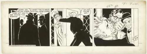 80: Raymond Rip Kirby daily 12/18/50 original comic art | Russ Cochran