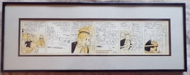 Elzie Segar Popeye Original Art-4/23/1936-From the Story Eugene the Jeep-Amen | eBay US