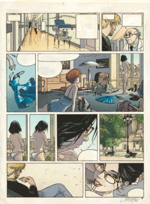 Laurent Vicomte | Bleu de mise en couleur pour la planche n°07 - L’Appel - Sasmira | Daniel Maghen