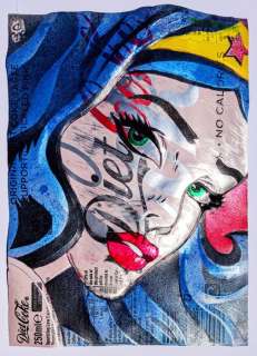 ComicCAN - ORIGINAL ARTWORK by Chris Duncan - WONDER WOMAN on DIET COKE can - ART - (2020/2020) | Catawiki