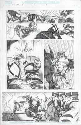 Spider-Man and Wolverine Issue 10 Page 10 vs Arachnix Gerardo Sandoval | Comix Art Studio