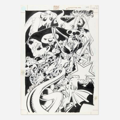 Lee Moder And Dan Davis | Stars and S.T.R.I.P.E. #11 Cover Original Art (DC Comics, 2000) | Landry Pop Auctions