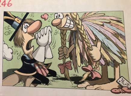 Jacovitti - "Il Salgarone" illustrazione originale pag.246 retrocolorata cm. 25x35 - Loose page | Catawiki