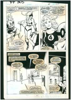 Buscema, John; Sinnott, Joe | Fantastic Four #305 page 19 Original Comic Art by John Buscema. | Parigi Books