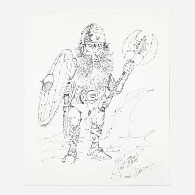 Lot 214 - Dave Wenzel, Hobbit Illustration Original Art | Landry Pop Auctions