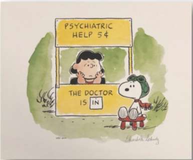Charles Schulz "Five Cents Please" (c.1993) Hand-Signed, Limited Edition Lithograph by Charles Schulz | Animazing Gallery