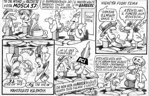 Benito Jacovitti | MOSCA 37Tu che intingi le racchette | Spazio Papel