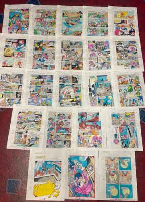 KNUCKLES #15 comic ART color guides Complete 22 pages SONIC HEDGEHOG ECHIDNA | eBay US (Buy It Now)