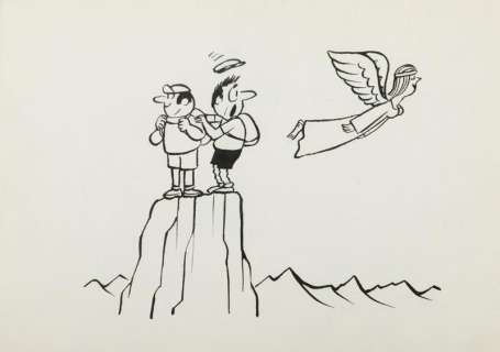 Gwidon Miklaszewski (1912 - 1999) | Gwidon Miklaszewski | "Słuchaj... Na jakiej my jesteśmy wysokośći?!", lata 80. XX w. | Desa Unicum