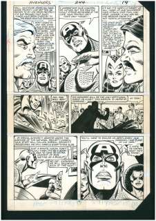 Milgrom, Al; Infantino, Carmine; Sinnott, Joe | Item #39432 The Avengers #244 Page 15 Original Comic Art by Al Milgrom. Al Milgrom, Carmine... | Parigi Books