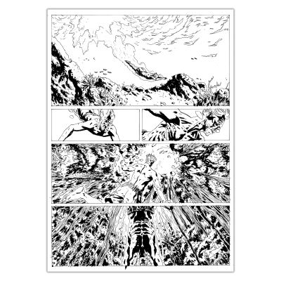 Jérémie Gasparutto | Le chemin derrière la maison - Planche originale 91 | Achetez de l’Art